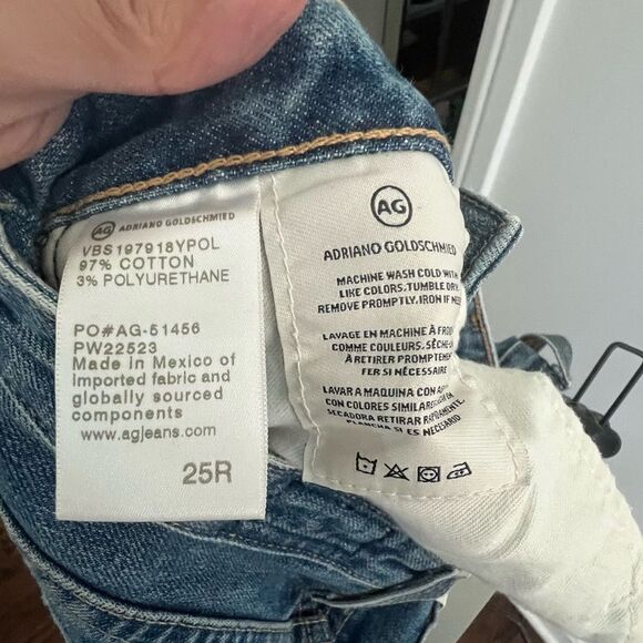 Ag Adriano Goldschmied Alexxis High Rise Straight Jeans size 25 New with tags - Picture 11 of 11